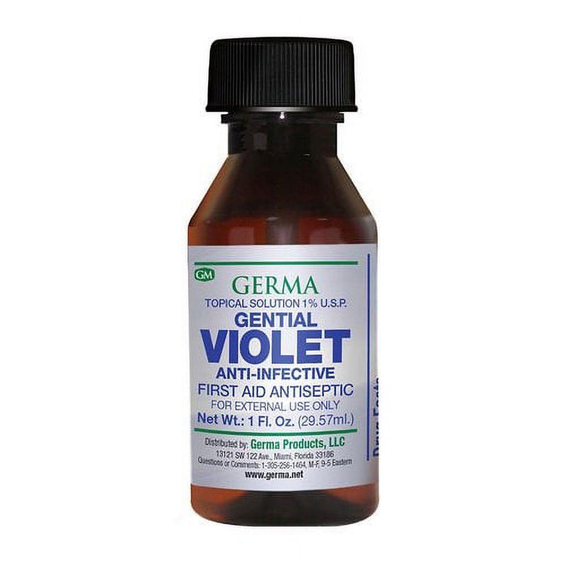 Germa Germa Gential Violet First Aid Antiseptic, 1 Oz First Aid Black
