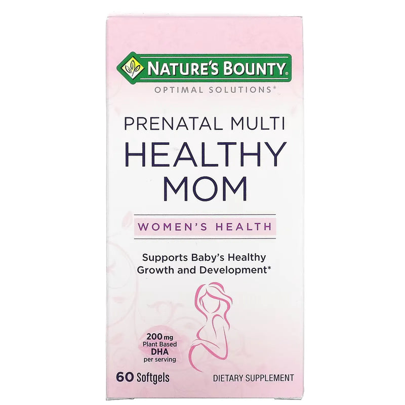 Nature's Bounty Nature's Bounty Optimal Solutions Healthy Mom Prenatal Multi Softgels Vitamins & Supplements White Smoke