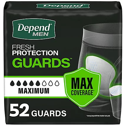 Depend Depend Men Max Absorb Grd 2x52ct Incontinence Aids Dark Slate Gray