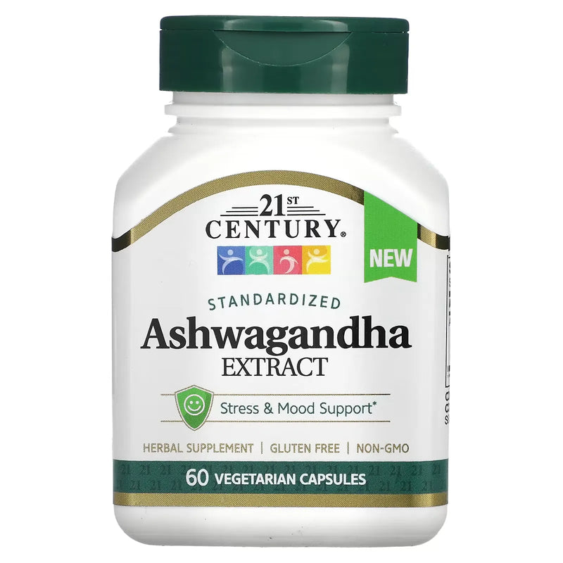 21st Century 21st Century Ashwagandha 500Mg Caplets  60 Ct Vitamins & Supplements White Smoke