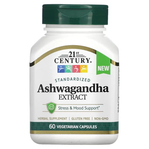 21st Century 21st Century Ashwagandha 500Mg Caplets  60 Ct Vitamins & Supplements White Smoke