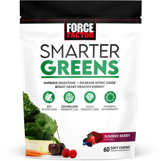 Force Factor Force Factor® Smarter Greens™ – Summer Berry – Soft Chews Health & Beauty White Smoke