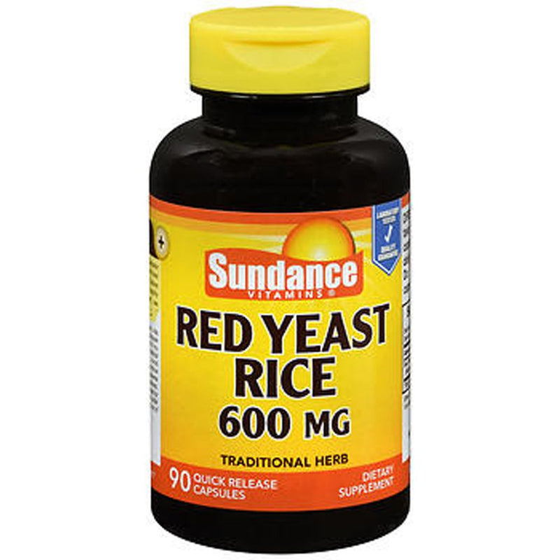 Sundance Sdne Red Yeast Rice Cp 1200 Mg, 90 Vitamins & Supplements Black