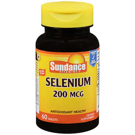 Sundance Sundance Vitamins Selenium Tabs 200 Mcg 60 Vitamins & Supplements Black