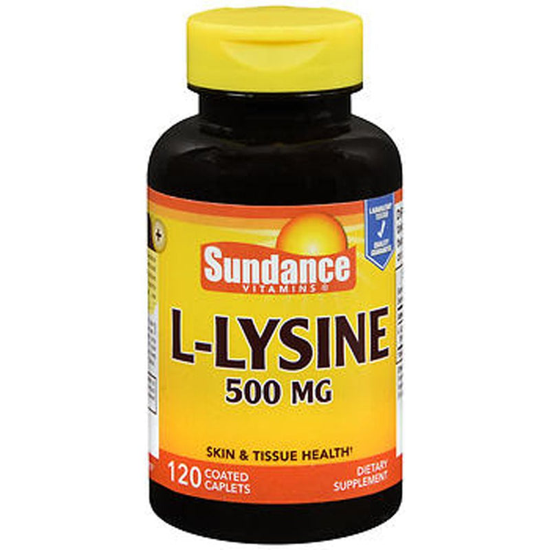 Sundance Sundance Vitamins 500 Mg L-Lysine Coated Caplets Vitamins & Supplements Black