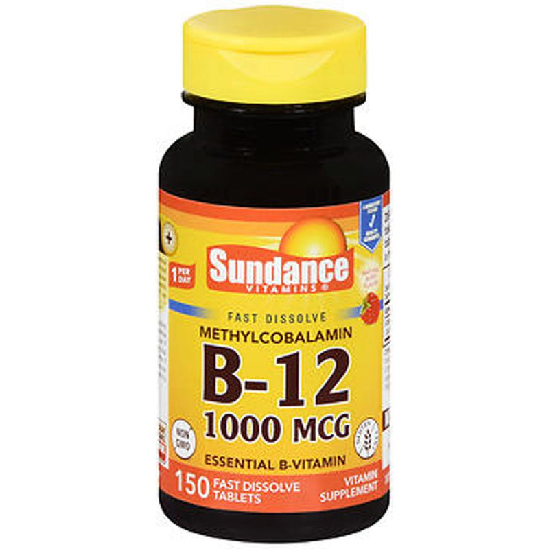 Sundance Sundance Vitamins B-12 Tbs 1000Mcg 150 Vitamins & Supplements Black