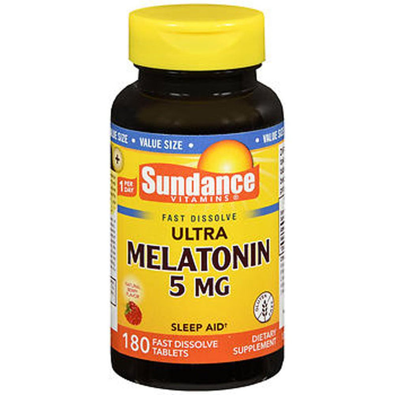 Sundance Sundance Ultra Melatonin 5 Mg Fast Dissolve - 180 Tablets Vitamins & Supplements White Smoke