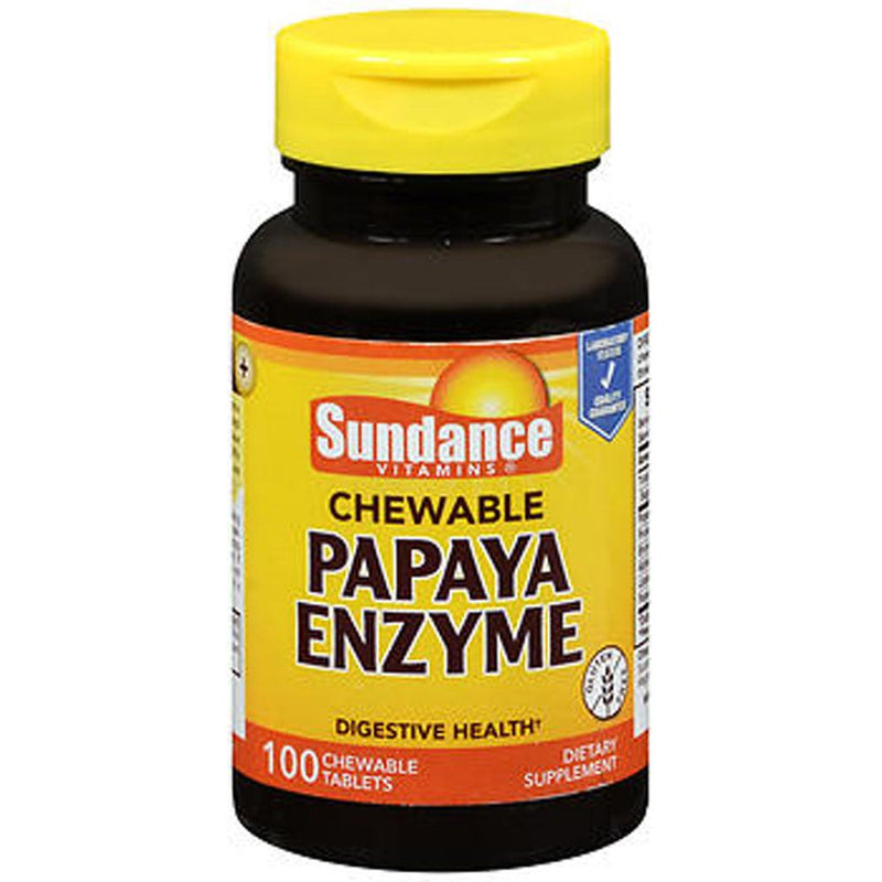 Sundance Sundance Vitamins Papaya Enzyme Chewable Tablets Vitamins & Supplements Black