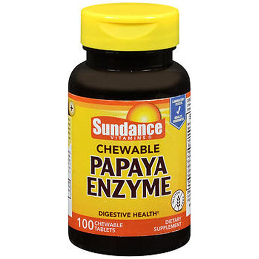 Sundance Sundance Vitamins Papaya Enzyme Chewable Tablets Vitamins & Supplements Black