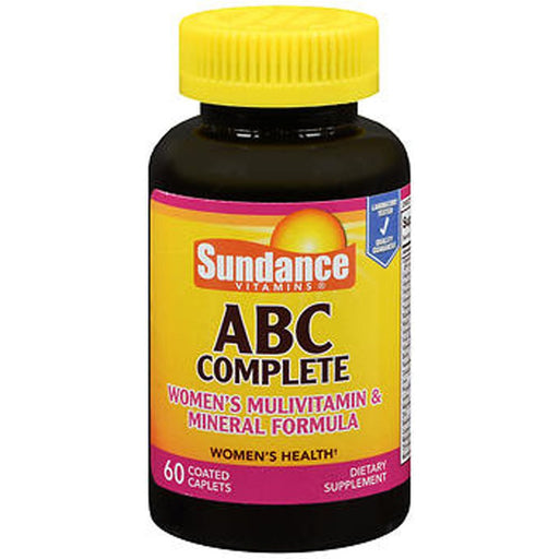Sundance Sundance Vitamins ABC Complete Women's  Multivitamin & Mineral Formula 60  Caplets Vitamins & Supplements Black