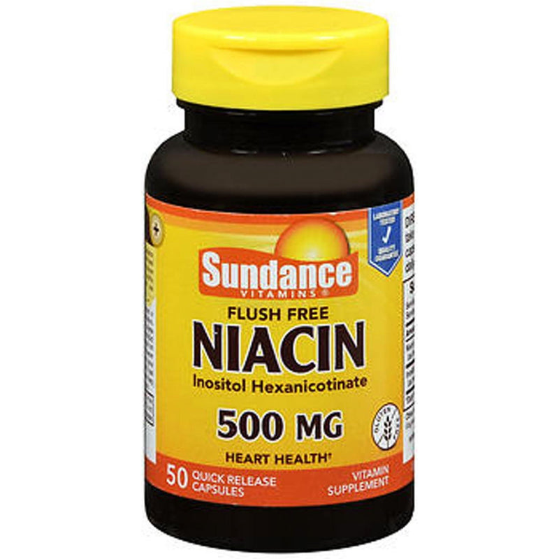 Sundance Sundance Vitamins Niacin  Caps  500 Mg  Ff 50 Vitamins & Supplements Black