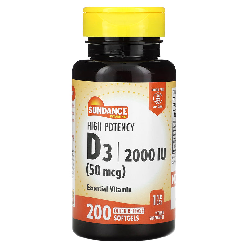 Sundance Sundance High Potency D3 Quick Release Softgels Vitamins & Supplements White Smoke