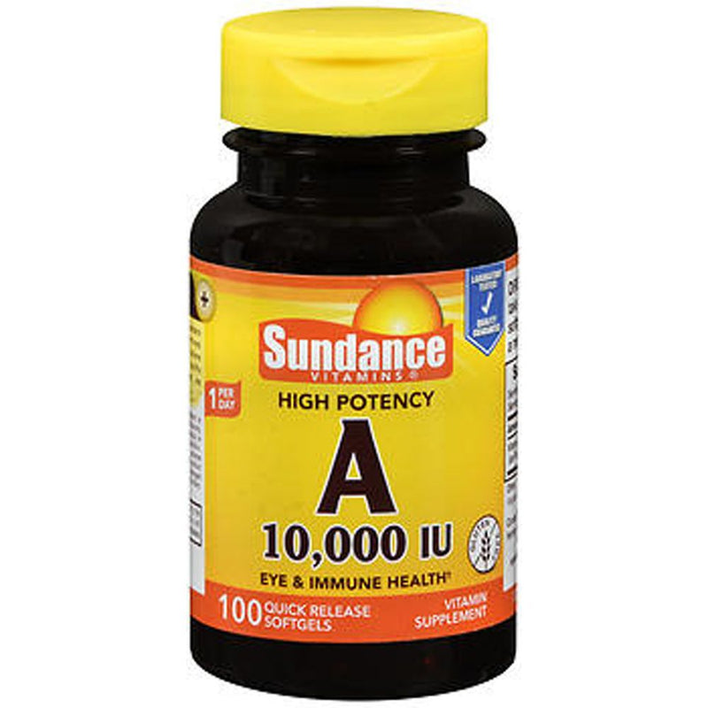 Sundance Sundance Vitamins A Qr  Stg 10000 Iu 100 Vitamins & Supplements Black