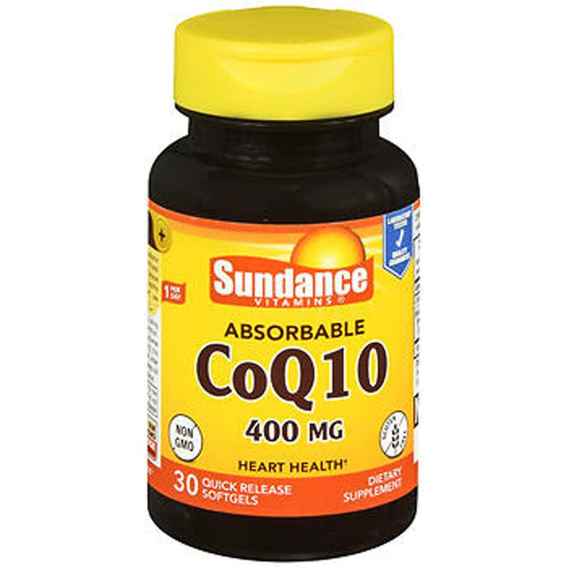 Sundance Sundance Vitamins® Co Q-10 High Potency – 400 Mg -30 Softgels Vitamins & Supplements Black