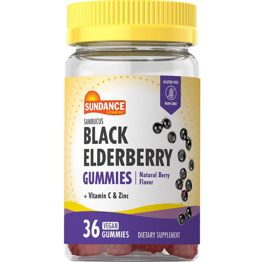 Nature's Truth Nature's Truth Sundance, Vitamins Black Elderberry Vegan Gummies Natural Berry Flavor Vitamins & Supplements Lavender