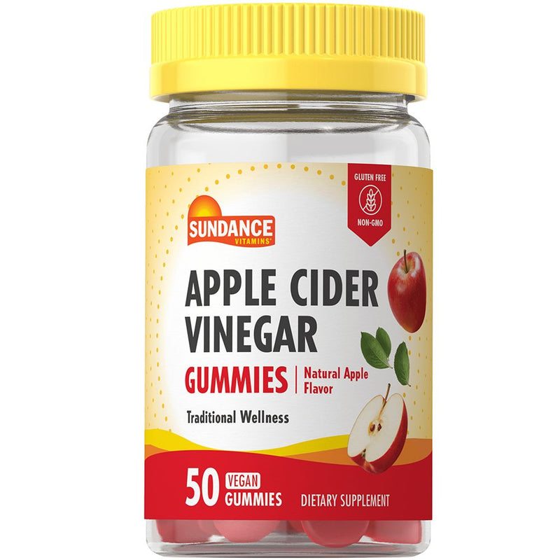 Sundance Sundance Vitamins® Apple Cider Vinegar Gummies – Natural Apple Flavor Vitamins & Supplements White Smoke