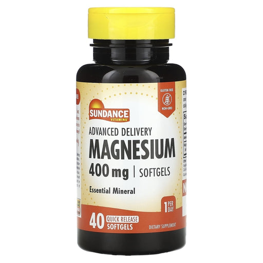 Sundance Vitamins Sundance Vitamins Advanced Delivery Magnesium, 400 Mg, 40 Quick Release Softgels Vitamins & Supplements White Smoke