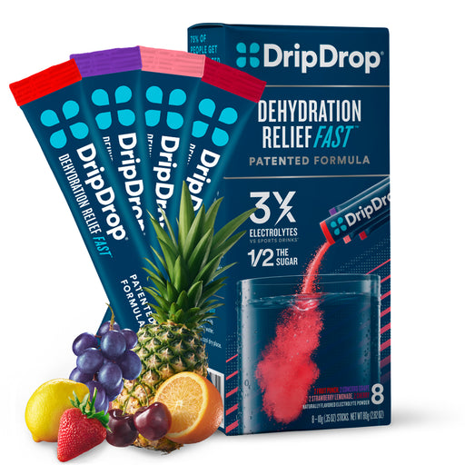 DripDrop DripDrop  PPk 8x10Gm Juice Vrty A/Frt Beverages White Smoke