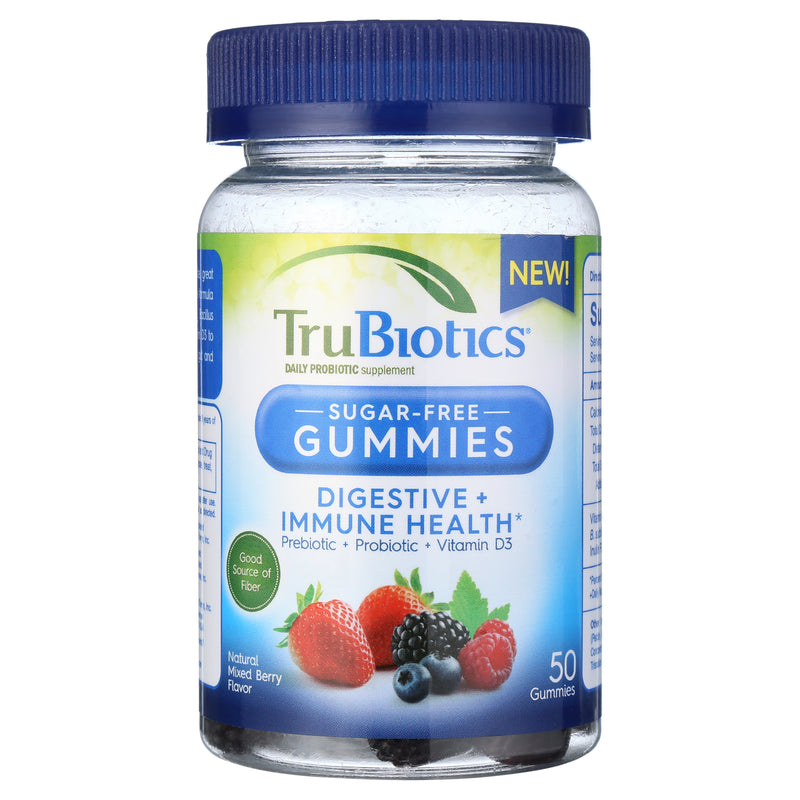TruBiotics TruBiotics Digestive Immune Health, Natural Mixed Berry, Sugar-Free, 50 Gummies Vitamins & Supplements White Smoke