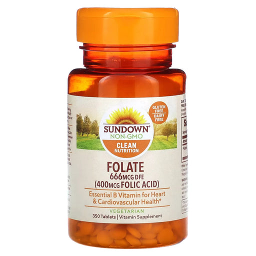 Sundown Naturals Sundown Naturals Folic Acid 400 Mcg Tablets Vitamins & Supplements Light Gray