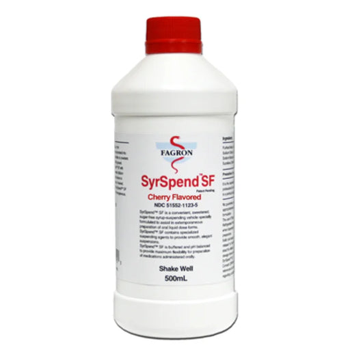 Fagron SyrSpend SF Cherry Liquid Suspending Vehicle, 500 mL Medical Supplies Lavender
