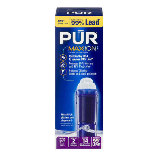 Pur Pur PLUS Lead Reducing Water Pitcher Replacement Filter Cartridge Kitchen & Dining Midnight Blue