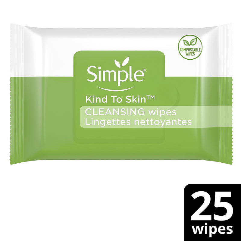 Simple Simple Kind To Skin Facial Wipes Cleansing Makeup Removers White Smoke