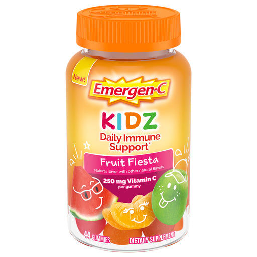 Emergen-C Emergen-C Kidz® Immune Support Gummies – Fruit Fiesta – 44 ct Vitamins & Supplements Dark Orange