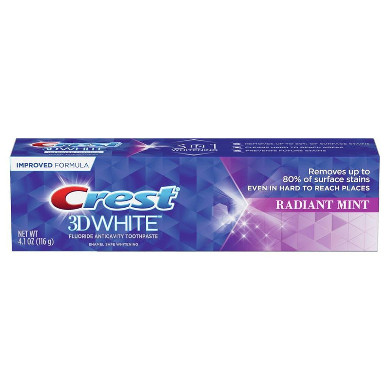 Crest Crest 3D White Toothpaste, Fluoride Anticavity, Radiant Mint Toothpaste Dark Slate Blue