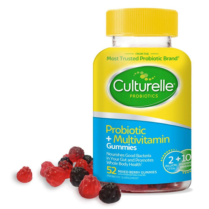 Culturelle Culturelle Probiotic + Multivitamin, Mixed Berry, Gummies Vitamins & Supplements White Smoke