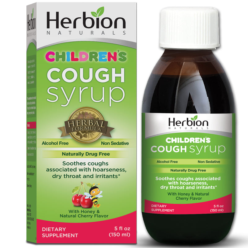 Herbion Naturals Herbion Naturals Throat Syrup For Children Cherry  5 Oz Syrup White Smoke
