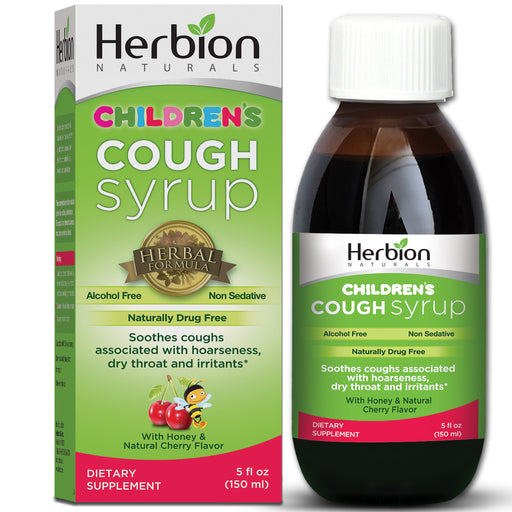 Herbion Naturals Herbion Naturals Throat Syrup For Children Cherry  5 Oz Syrup White Smoke