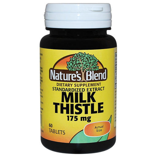 Nature's Blend Nature's Blend Milk Thistle 140Mg Capsules 60 Ct Vitamins & Supplements Black