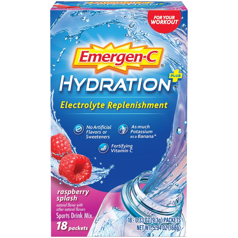 Emergen-C Emergen-C Hydration Plus Sports Drink Mix, Raspberry Splash Vitamins & Supplements Dark Slate Blue
