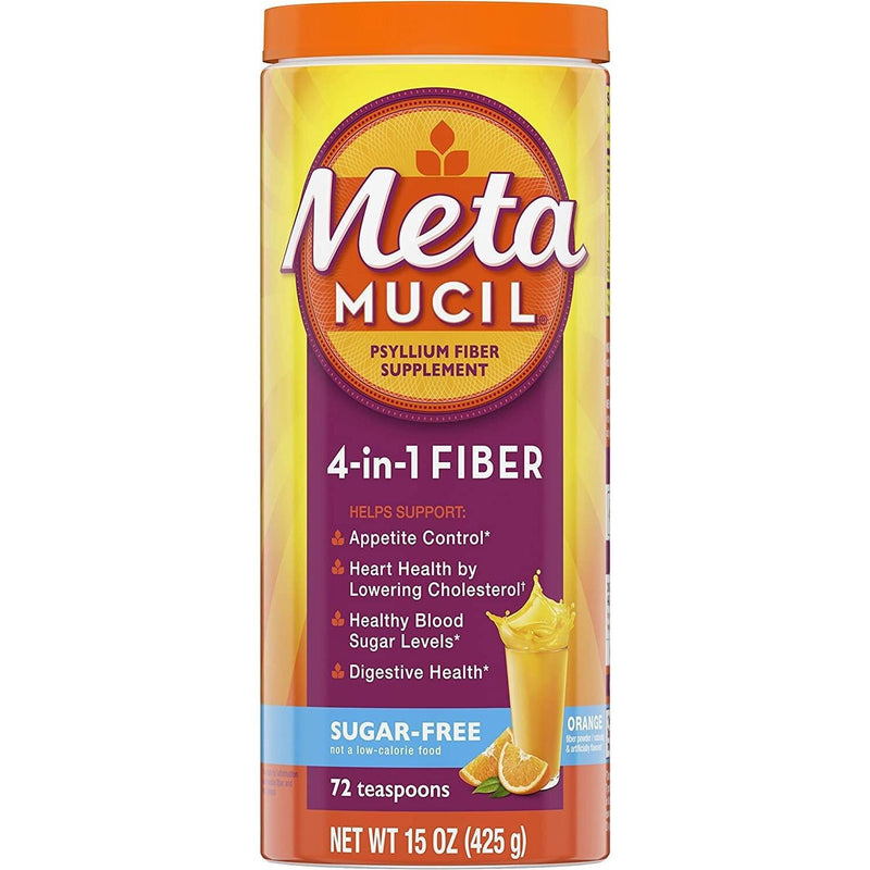 Metamucil Metamucil Psyllium Fiber Supplement Sugar Free Powder - Orange Smooth Health & Beauty Maroon