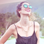 zeroUV Vintage Steampunk Inspired Round Horned Rim Frame Sunglasses 8591 Sunglasses Misty Rose Shiny Black Gold,Shiny Black Silver,Matte Black Silver,Havana Amber,Havana Green,Creme Amber,Blue Plum,Blue Mirror,Yellow Tortoise Sun