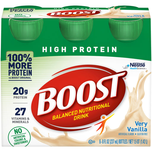 Boost Boost High Protein Balanced Nutritional Drink Very Vanilla Fitness & Nutrition White Smoke