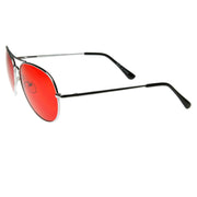 zeroUV Bachelor Party Movie Color Costume Aviator Sunglasses 8405 Sunglasses White Smoke Red,Orange,Pink,Purple,Blue,Yellow