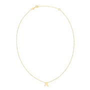 Bids.com 14K Yellow Gold Scorpio Necklace Necklaces White Smoke 18 / Yellow Gold