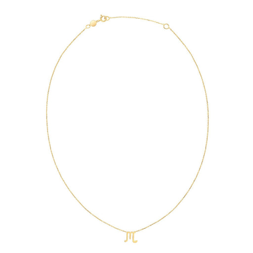 Bids.com 14K Yellow Gold Scorpio Necklace Necklaces White Smoke 18 / Yellow Gold