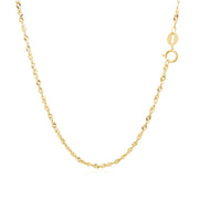 Bids.com 14k Yellow Gold Singapore Chain 1.5mm Necklaces White Smoke 16 / Yellow Gold,18 / Yellow Gold,20 / Yellow Gold,24 / Yellow Gold