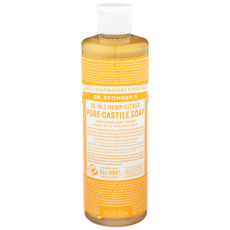 Dr. Bronner's Dr. Bronner's Pure Castile Liquid Soap Citrus Orange -- 16 Fl Oz Bath & Body Bisque