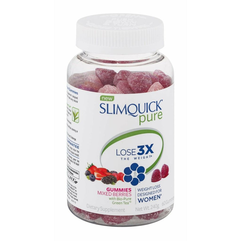 Slimquick Slimquick Pure Gummies  Mixed Berries 60Ct Fitness & Nutrition Lavender