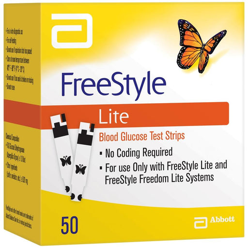FreeStyle FreeStyle Lite Blood Glucose Test Strips Blood Glucose Test Strips White Smoke