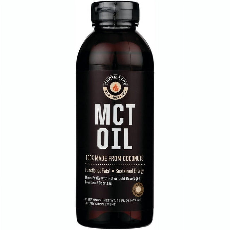 Rapid Fire Rapid Fire Coffee MCT Oil - 15oz Vitamins & Supplements Black