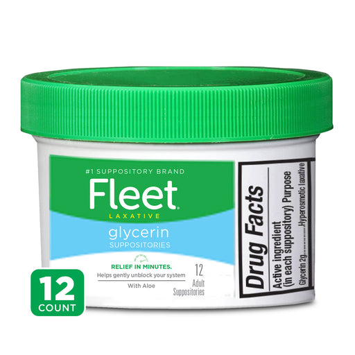 Fleet Fleet Laxative Glycerin Suppositories For Adult Constipation Health & Beauty White Smoke
