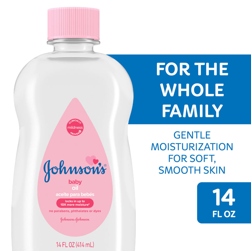 Johnson's Baby Johnson's Baby Pure Mineral Oil - Original - 14 Fl Oz Baby & Toddler White Smoke