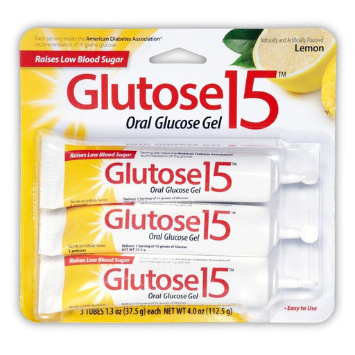 Glutose Glutose Oral Glucose Gel 15 In A Tube With Lemon Flavor Vitamins & Supplements White Smoke