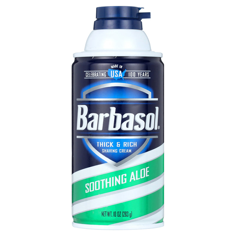 Barbasol Barbasol Thick & Rich Soothing Aloe Shaving Cream 10 Oz Shaving Cream White Smoke