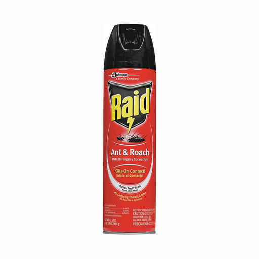 Raid Raid 17.5 Oz. Outdoor Fresh Scent Aerosol Spray Ant & Roach Killer Pest Control Maroon